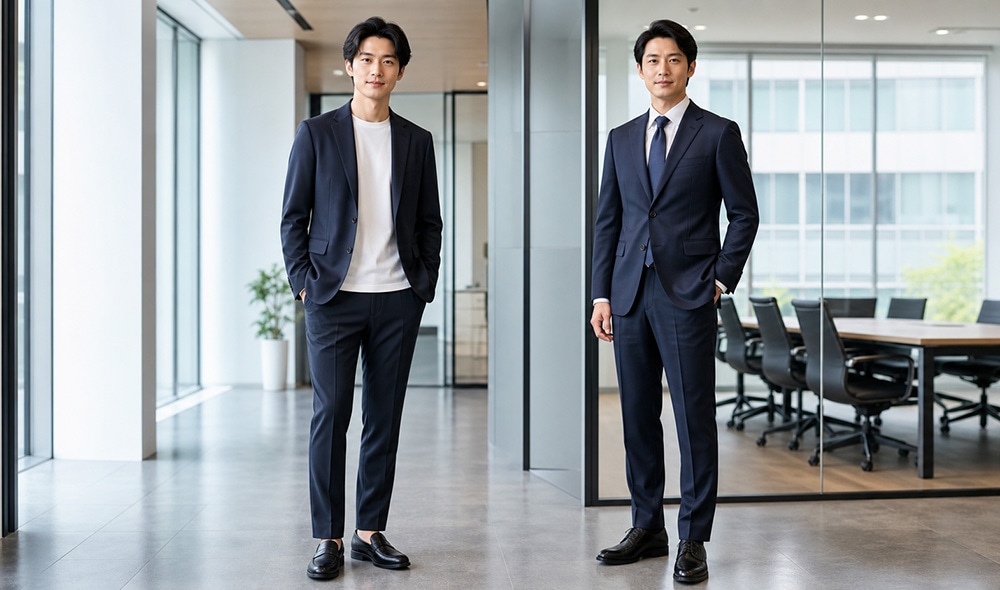 【メンズ】セットアップとスーツの違いとは？選び方とビジネスでの着こなし方を解説